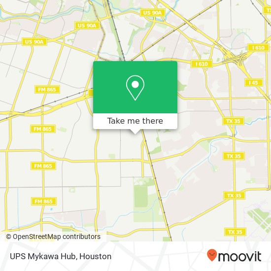 UPS Mykawa Hub map