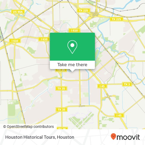 Mapa de Houston Historical Tours