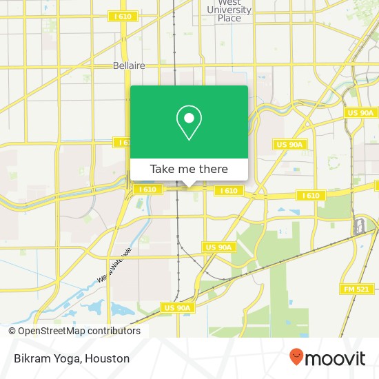 Mapa de Bikram Yoga