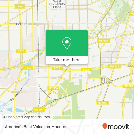 Mapa de America's Best Value Inn