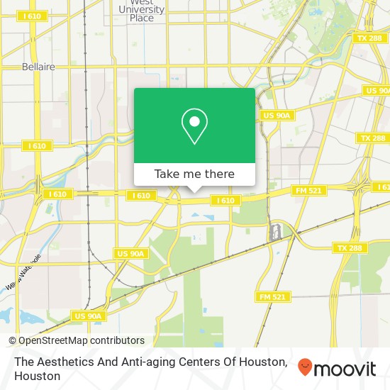 The Aesthetics And Anti-aging Centers Of Houston map