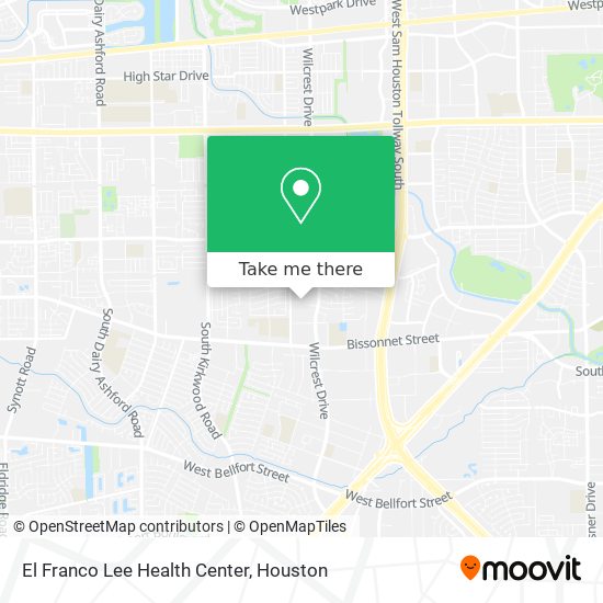 El Franco Lee Health Center map