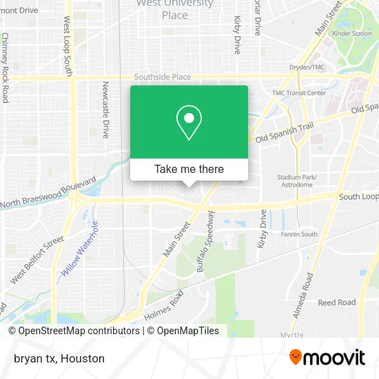 Mapa de bryan tx