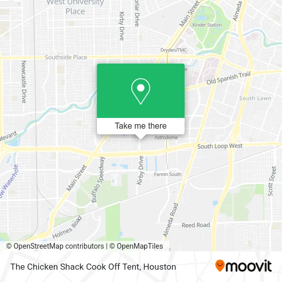 Mapa de The Chicken Shack Cook Off Tent