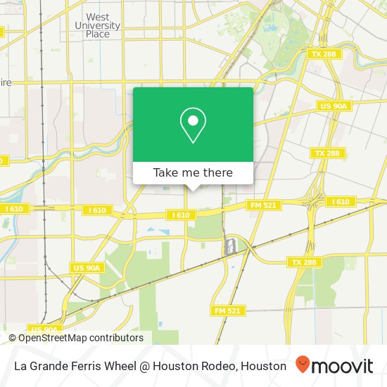 La Grande Ferris Wheel @ Houston Rodeo map