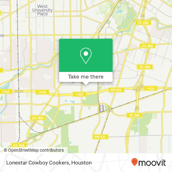 Lonestar Cowboy Cookers map