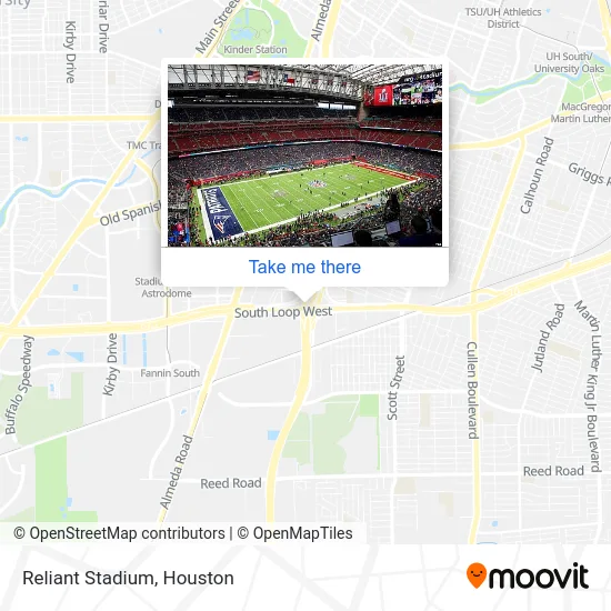 Reliant Stadium map