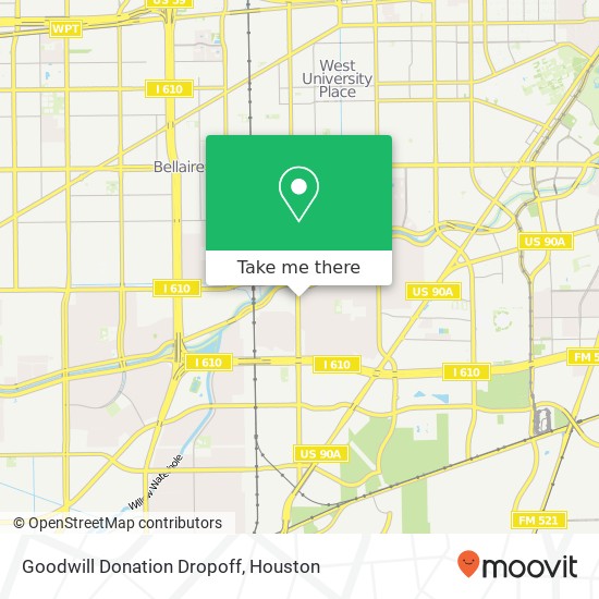 Mapa de Goodwill Donation Dropoff