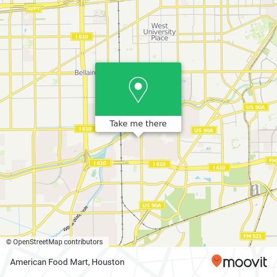 Mapa de American Food Mart