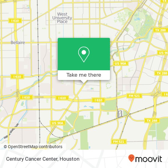 Century Cancer Center map