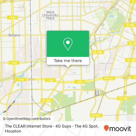 Mapa de The CLEAR Internet Store - 4G Guys - The 4G Spot