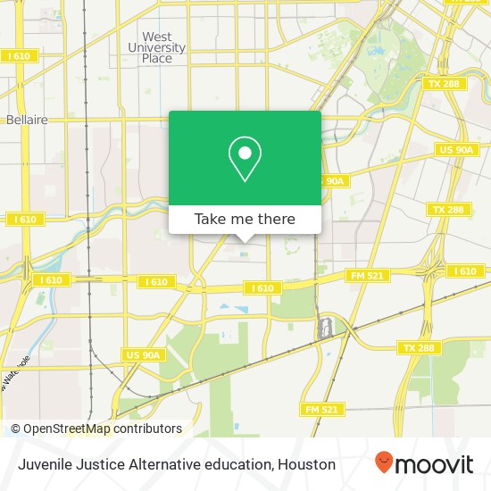 Juvenile Justice Alternative education map