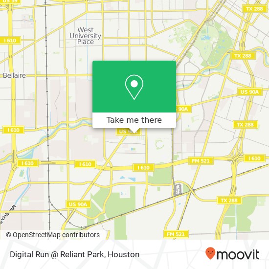 Mapa de Digital Run @ Reliant Park