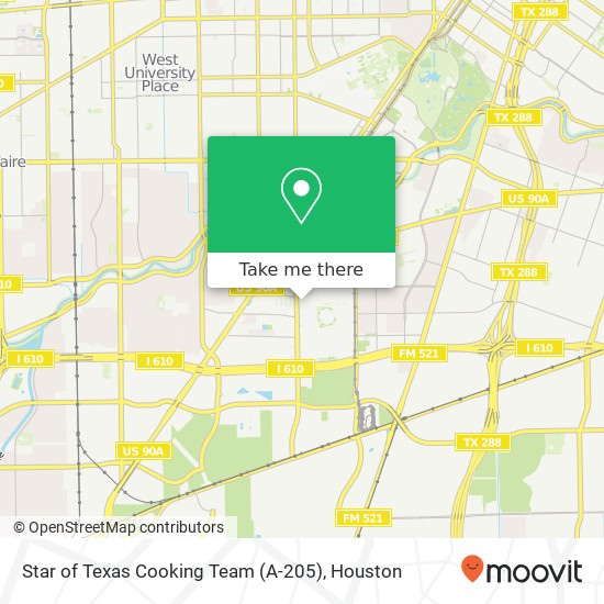 Mapa de Star of Texas Cooking Team (A-205)