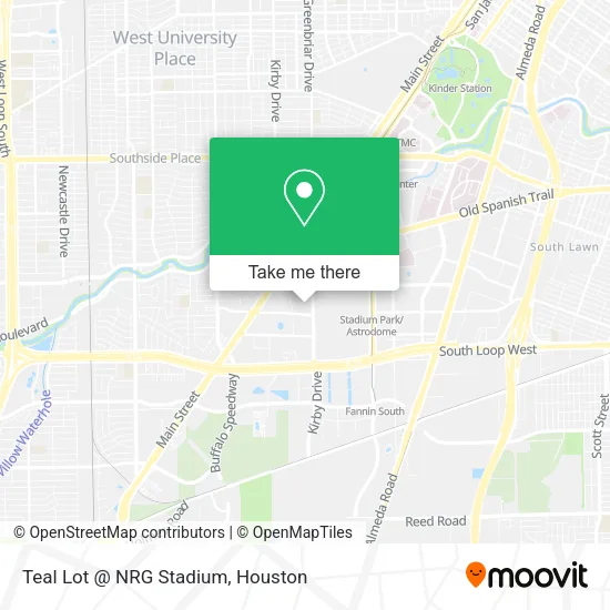 Teal Lot @ NRG Stadium map