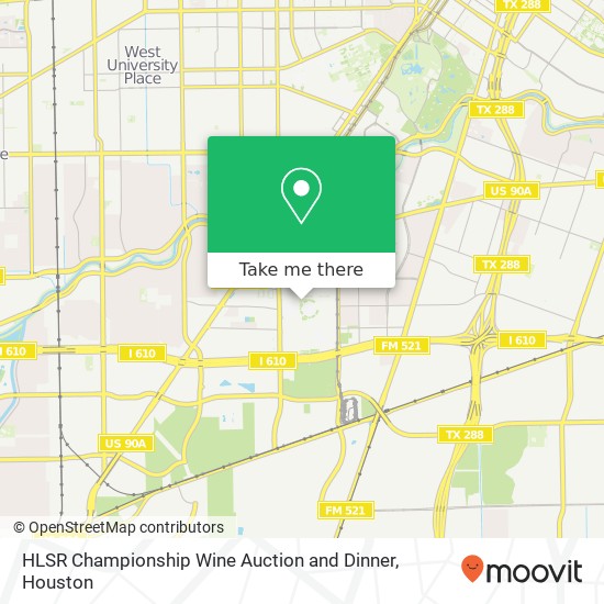HLSR Championship Wine Auction and Dinner map