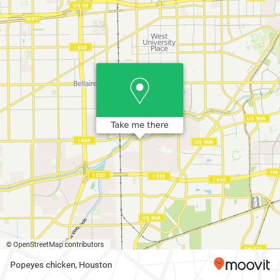 Popeyes chicken map