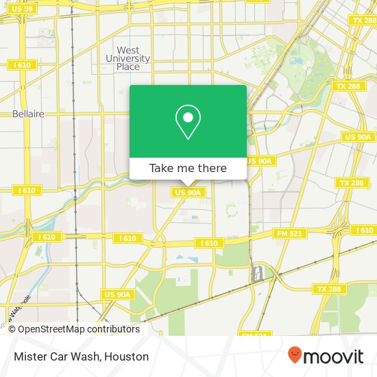 Mister Car Wash map