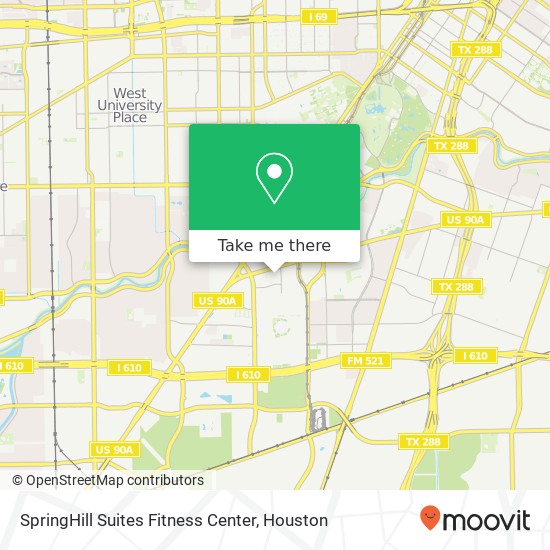 Mapa de SpringHill Suites Fitness Center