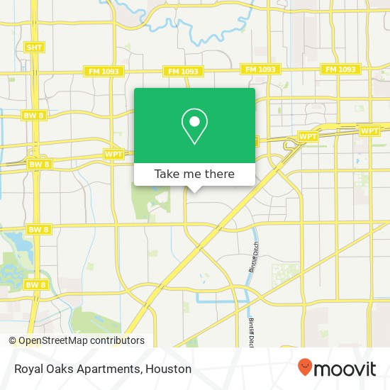 Royal Oaks Apartments map