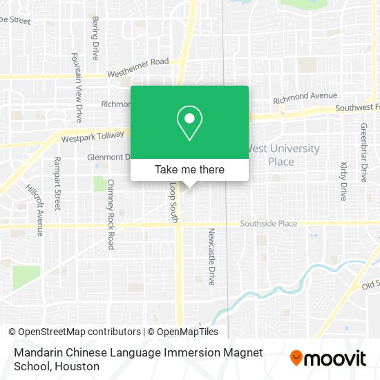 Mandarin Chinese Language Immersion Magnet School map