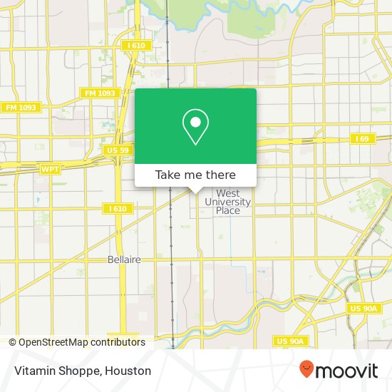 Mapa de Vitamin Shoppe