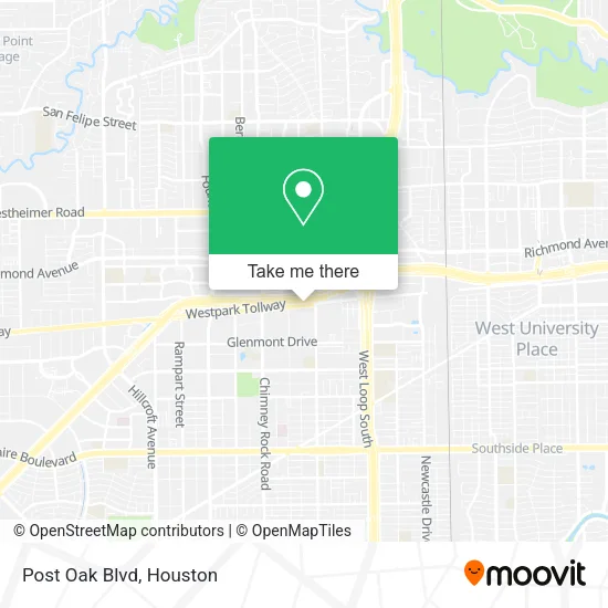 Mapa de Post Oak Blvd