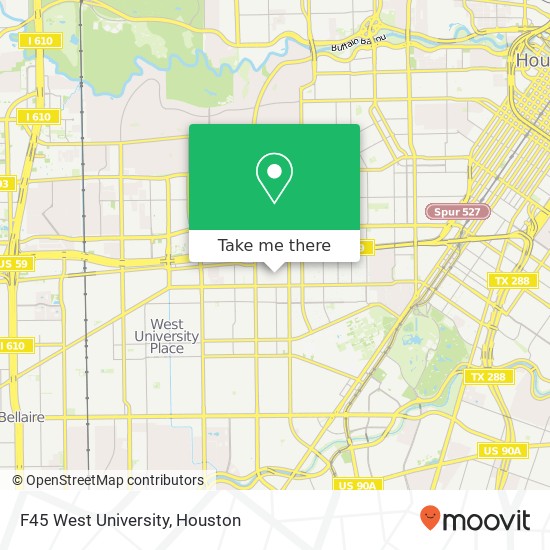 Mapa de F45 West University