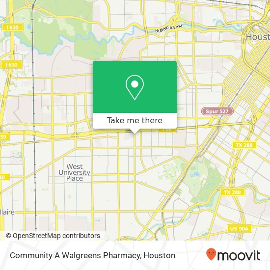 Community A Walgreens Pharmacy map