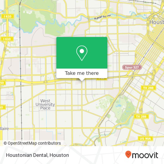 Houstonian Dental map