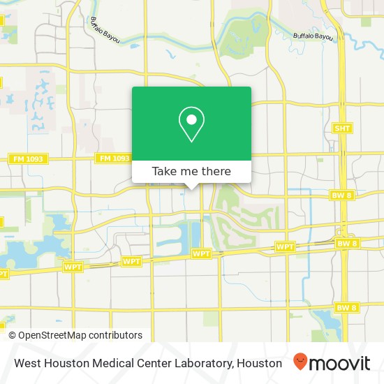 West Houston Medical Center Laboratory map