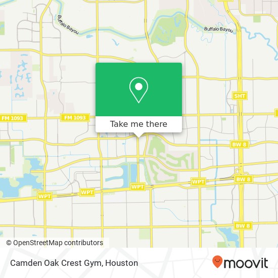 Camden Oak Crest Gym map