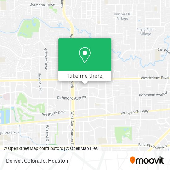 How to get to Denver Colorado in Houston by Bus