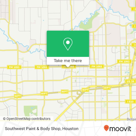 Southwest Paint & Body Shop map