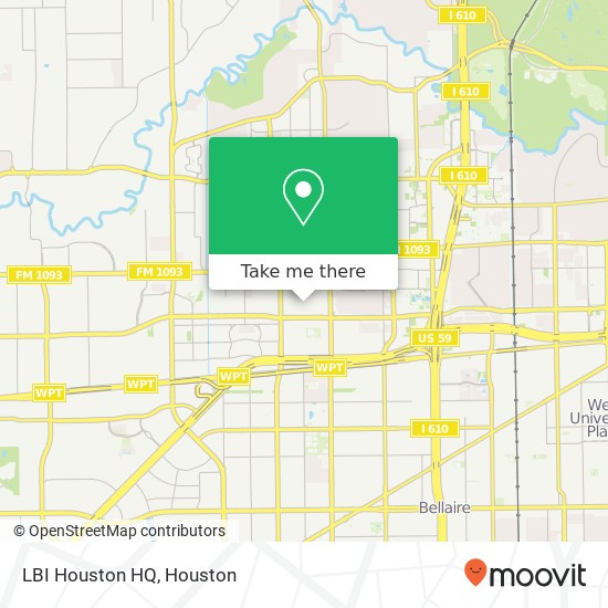 Mapa de LBI Houston HQ