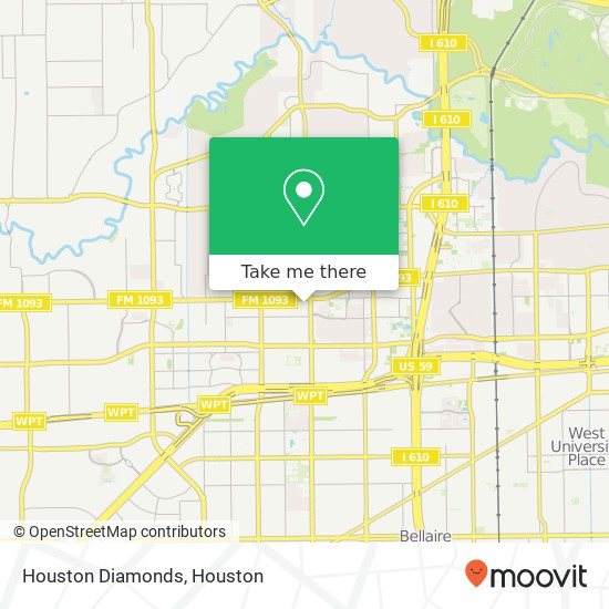 Mapa de Houston Diamonds