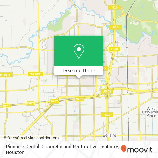 Mapa de Pinnacle Dental:  Cosmetic and Restorative Dentistry