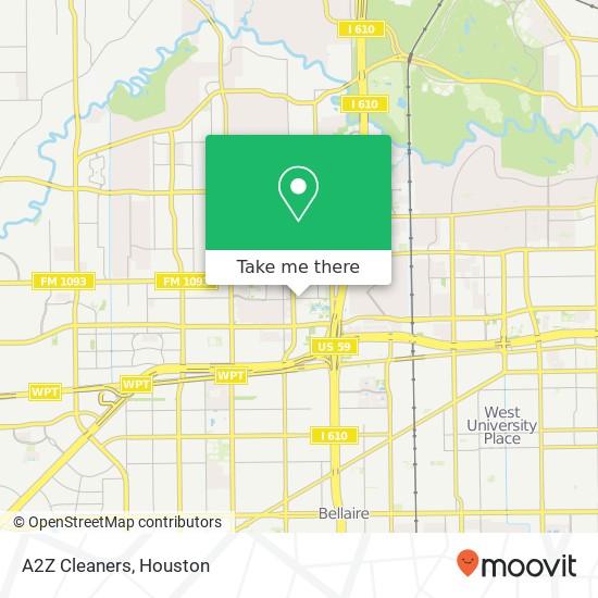 A2Z Cleaners map