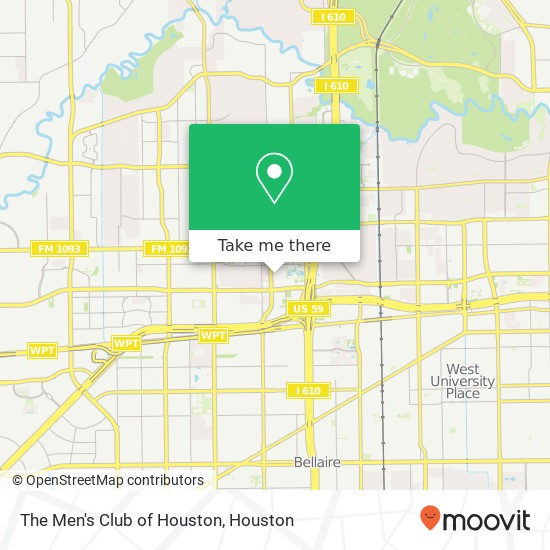 Mapa de The Men's Club of Houston