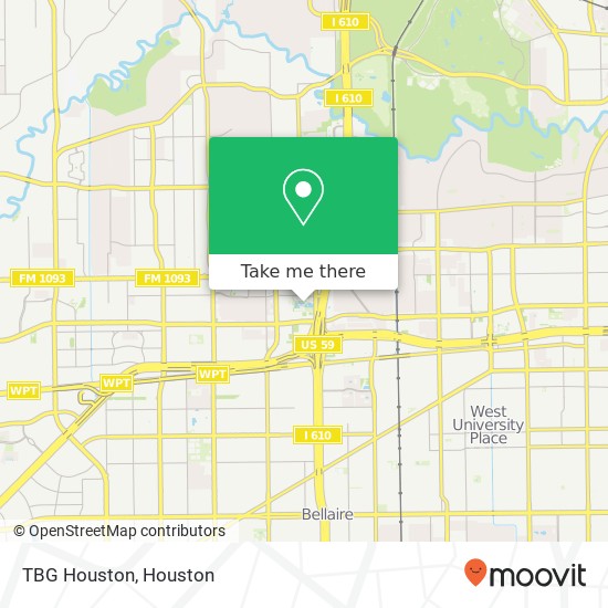 Mapa de TBG Houston