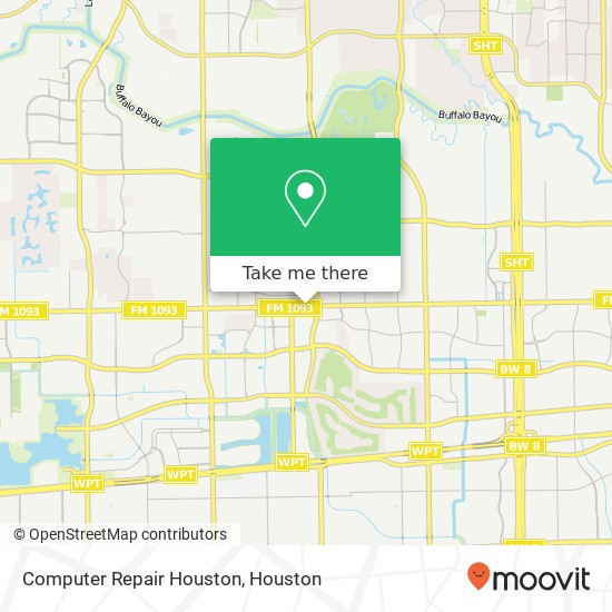 Computer Repair Houston map