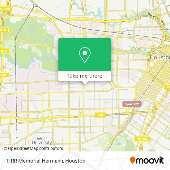 TIRR Memorial Hermann map