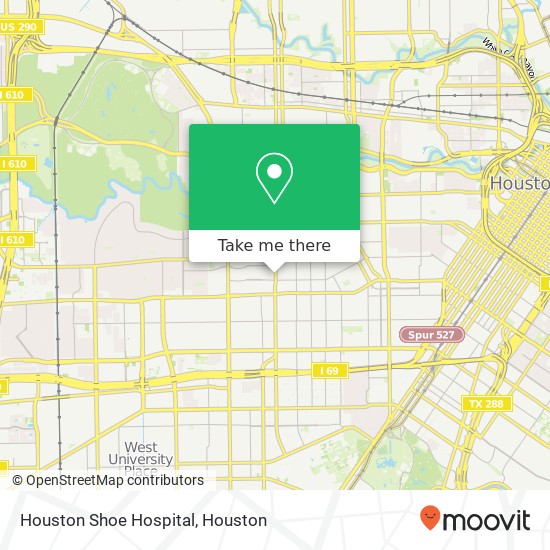 Houston Shoe Hospital map