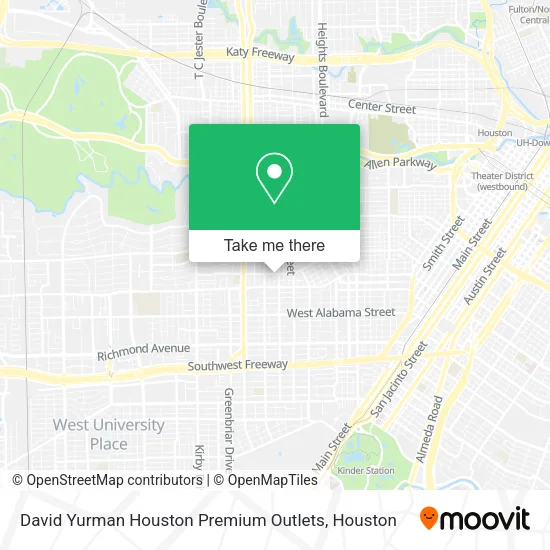 David Yurman Houston Premium Outlets map