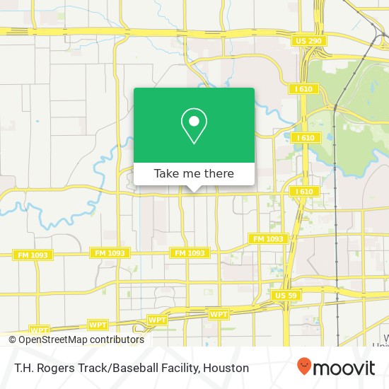 T.H. Rogers Track / Baseball Facility map