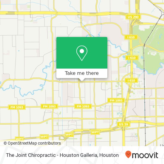 Mapa de The Joint Chiropractic - Houston Galleria