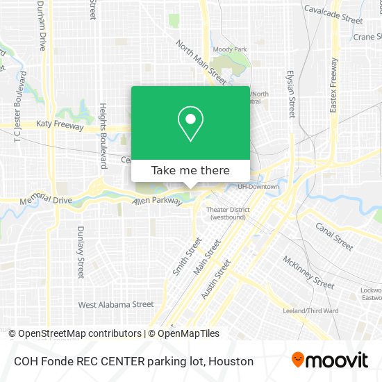 COH Fonde REC CENTER parking lot map