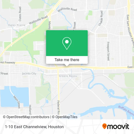 1-10 East Channelview map