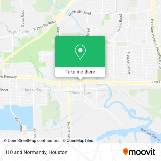 I10 and Normandy map