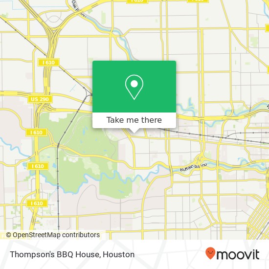 Mapa de Thompson's BBQ House
